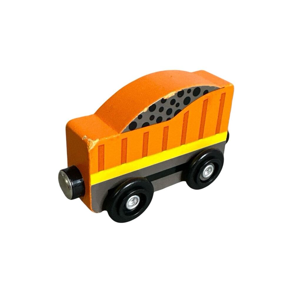 Melissa & Doug Wooden Coal Hopper Train Car #5186 Magnetic Railway Toy
